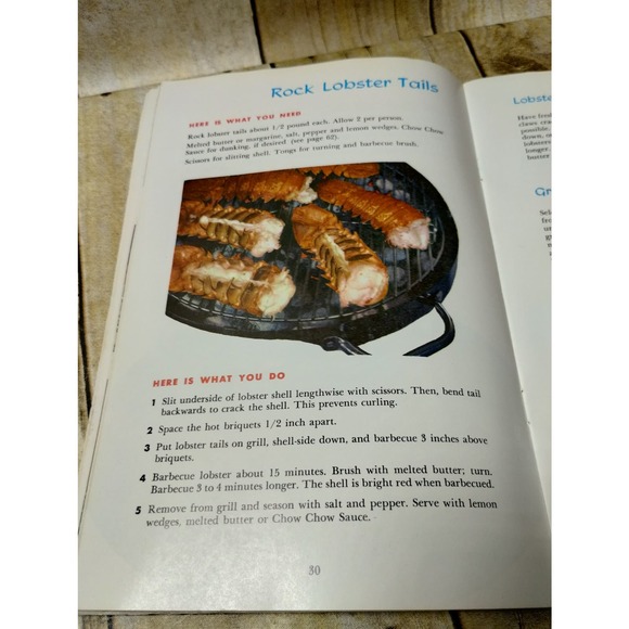 Vtg How to Cook Outdoors Cookbook Garden Mark 1961 Grilling Barbecue  (bb10) - Picture 9 of 10